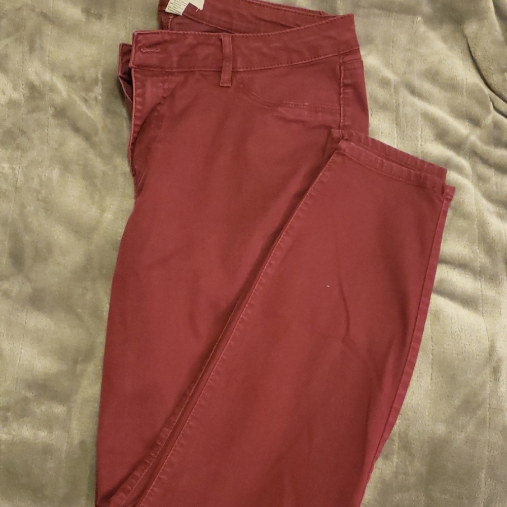 Maroon Refuge Jean's, Size 16